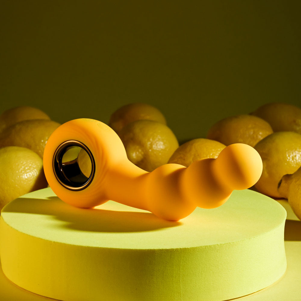 Gender X BUMBLE - Yellow 14.9 cm USB Rechargeable Butt Plug Gender X
