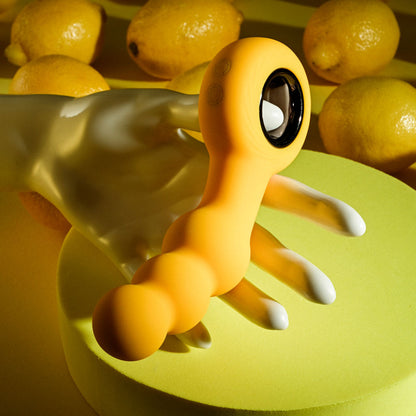 Gender X BUMBLE - Yellow 14.9 cm USB Rechargeable Butt Plug Gender X
