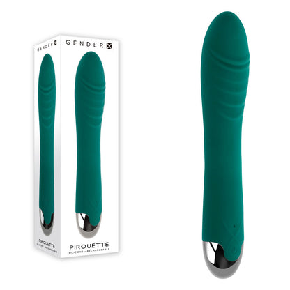 Gender X PIROUETTE - Green 20.6 cm USB Rechargeable Vibrator Gender X