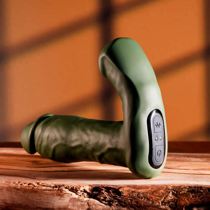 Gender X THE HUNK - Green 15.2 cm USB Rechargeable Thrusting Vibrator with Remote Gender X