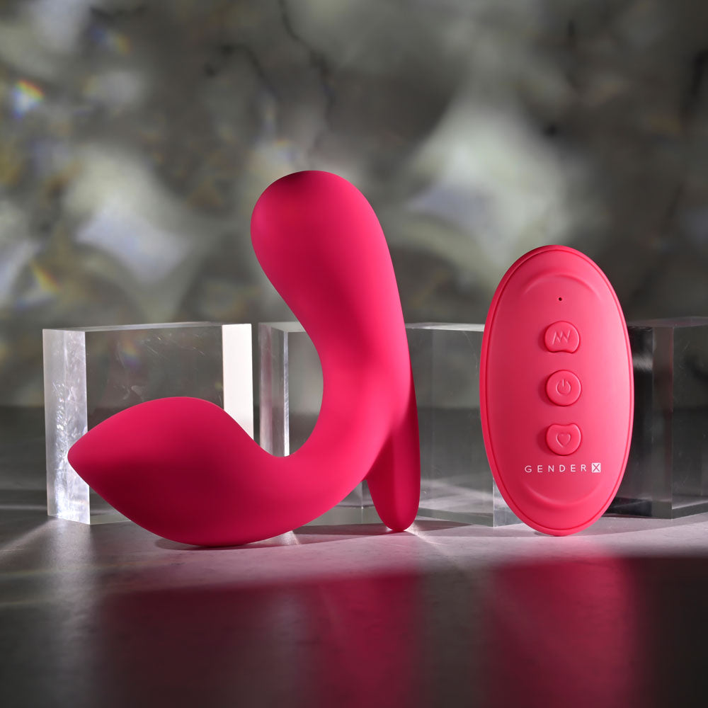 Gender X ALL ABOUT THE BASS - Pink USB Rechargeable Wearable Vibrator with Wireless Remote Gender X