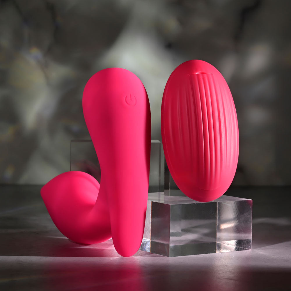 Gender X ALL ABOUT THE BASS - Pink USB Rechargeable Wearable Vibrator with Wireless Remote Gender X