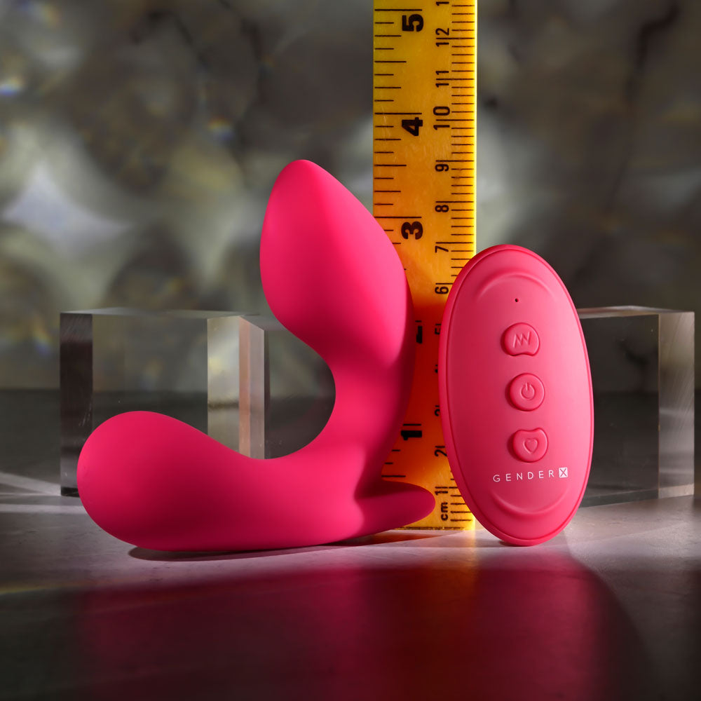 Gender X ALL ABOUT THE BASS - Pink USB Rechargeable Wearable Vibrator with Wireless Remote Gender X