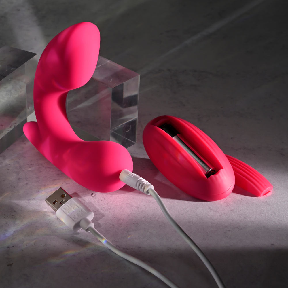 Gender X ALL ABOUT THE BASS - Pink USB Rechargeable Wearable Vibrator with Wireless Remote Gender X
