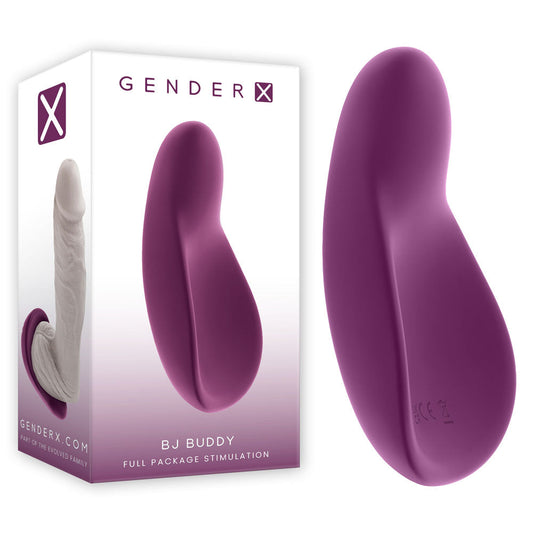 Gender X BJ BUDDY - Purple USB Rechargeable Vibrating Unisex Stimulator Gender X