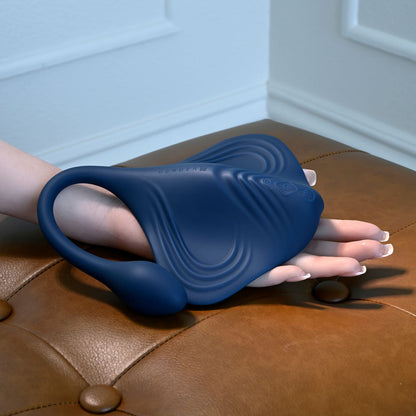 Gender X DAILY GRIND - Blue USB Rechargeable Grinding Pad with Anal Plug Gender X