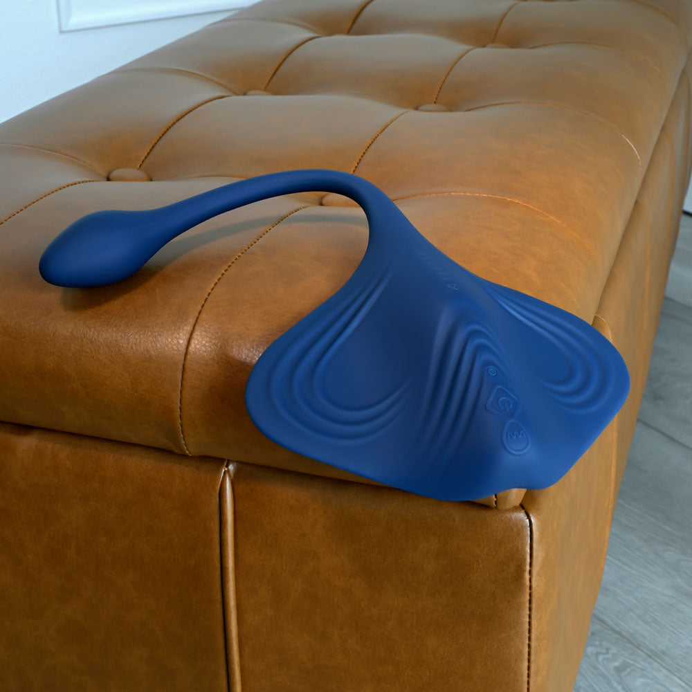 Gender X DAILY GRIND - Blue USB Rechargeable Grinding Pad with Anal Plug Gender X