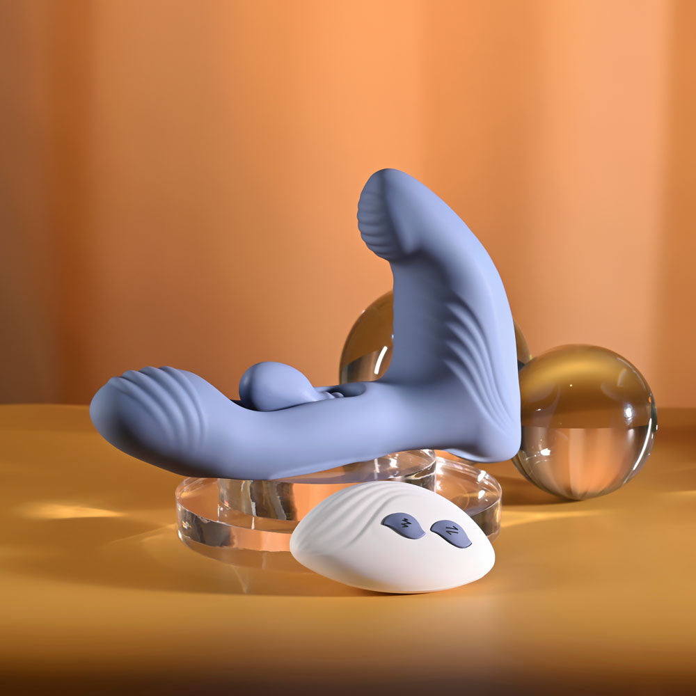 Gender X FLAPJACK - Blue USB Rechargeable Flapping Vibrator Gender X