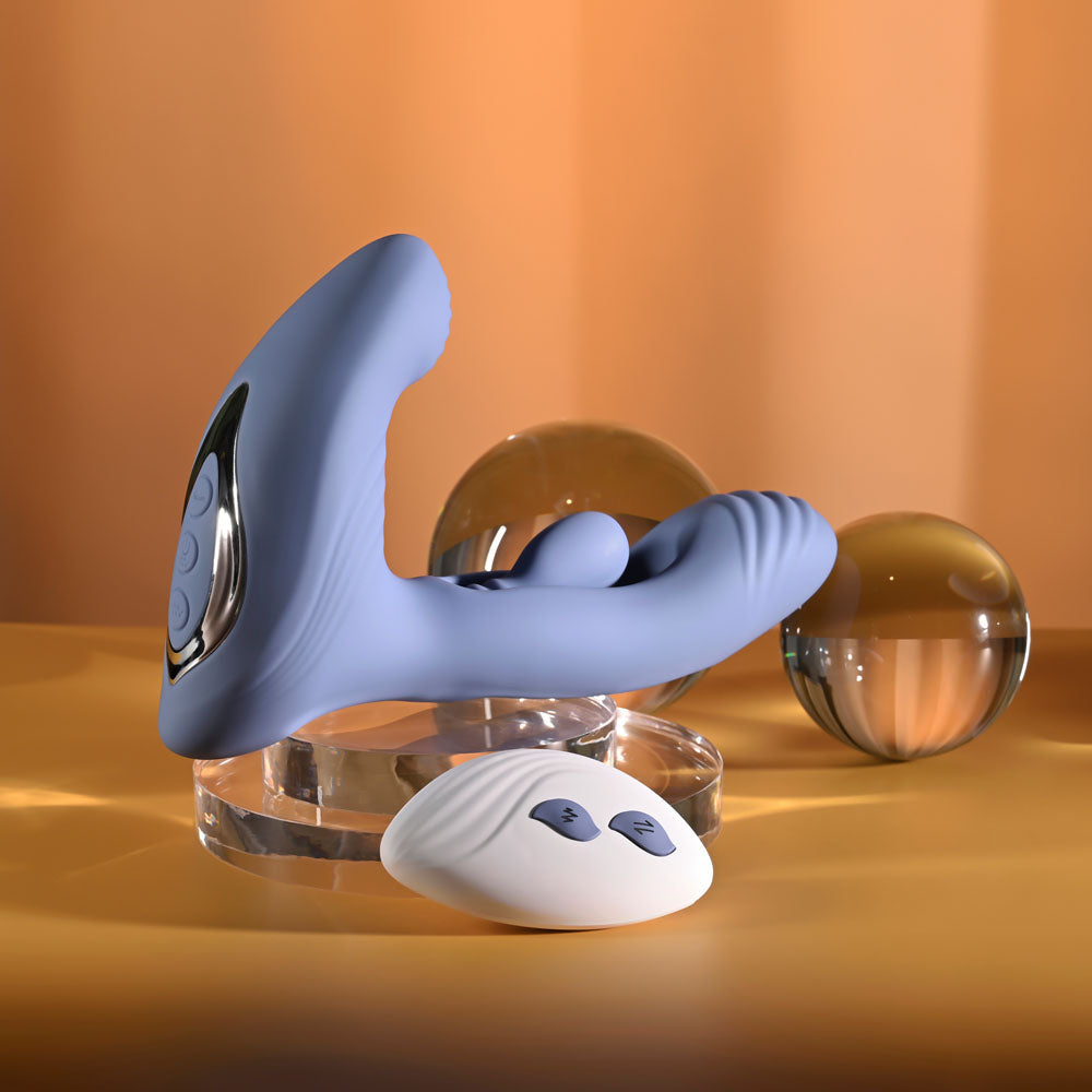 Gender X FLAPJACK - Blue USB Rechargeable Flapping Vibrator Gender X
