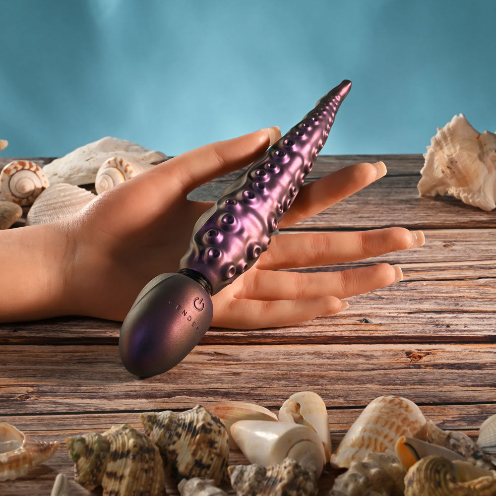 Gender X INTO THE DEEP - Purple 21.7 cm USB Rechargeable Tentacle Fantasy Massage Wand Gender X