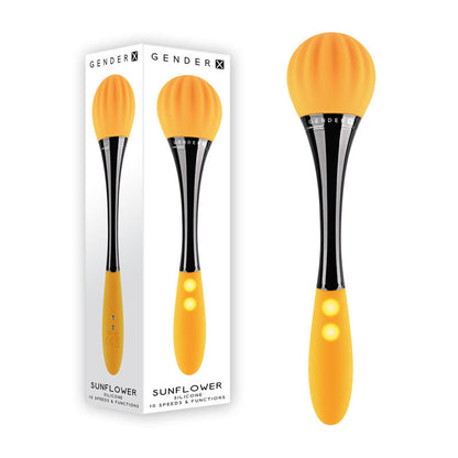 Gender X SUNFLOWER - Yellow 20 cm USB Rechargeable Massage Wand Gender X