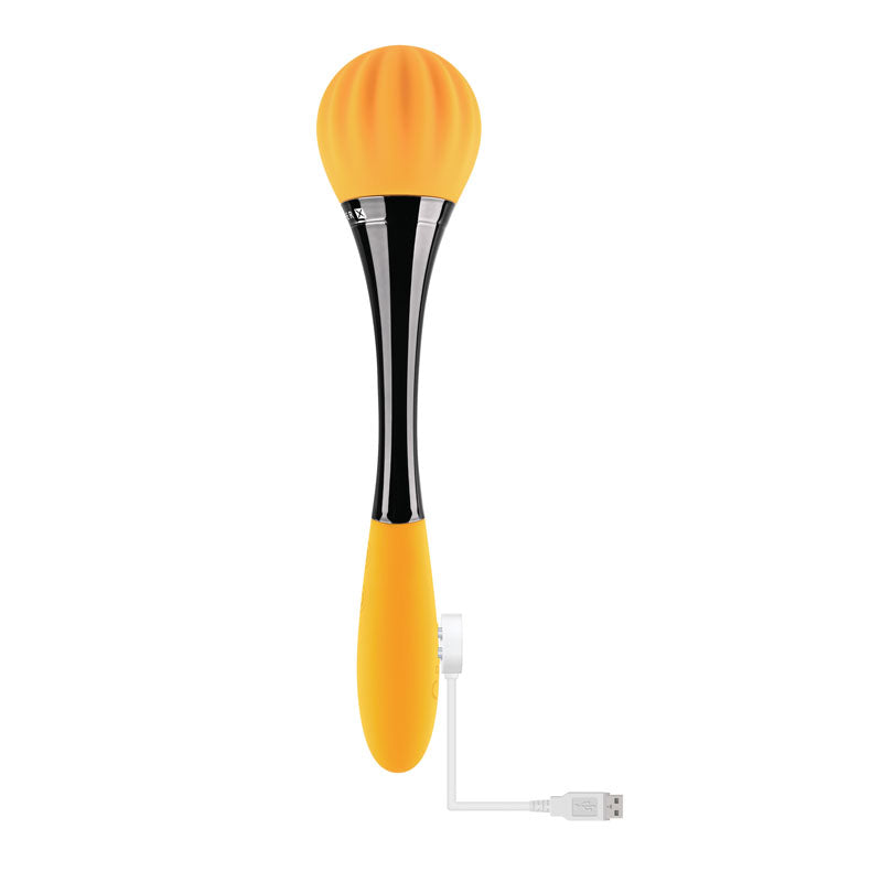 Gender X SUNFLOWER - Yellow 20 cm USB Rechargeable Massage Wand Gender X
