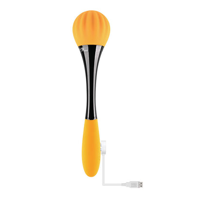 Gender X SUNFLOWER - Yellow 20 cm USB Rechargeable Massage Wand Gender X