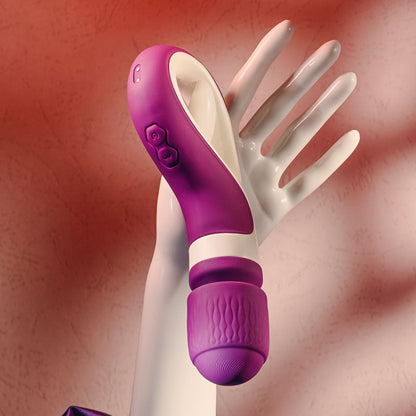 Gender X HANDLE IT - Purple/White USB Rechargeable Massager Wand Gender X