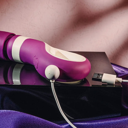 Gender X HANDLE IT - Purple/White USB Rechargeable Massager Wand Gender X