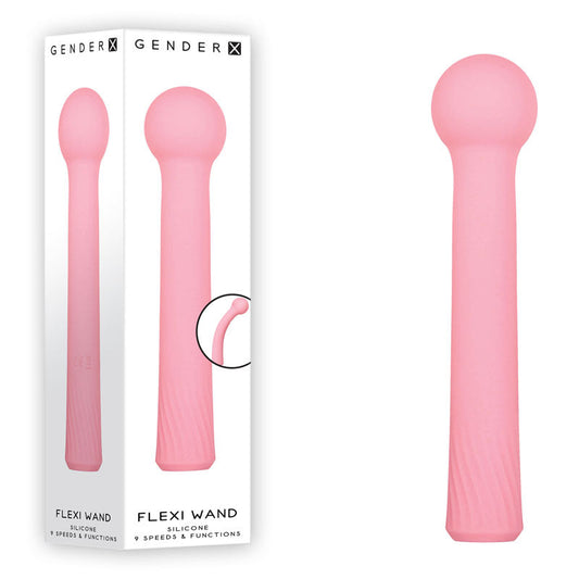 Gender X FLEXI WAND - Pink 16.6 cm USB Rechargeable Vibrator Gender X