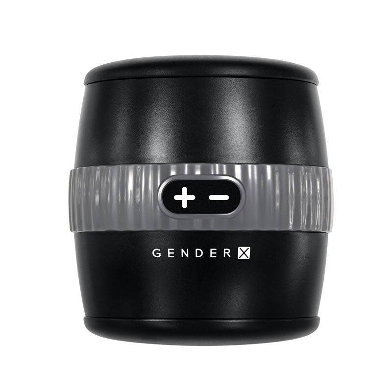 Gender X BARREL OF FUN - Black USB Rechargeable Stroker Gender X