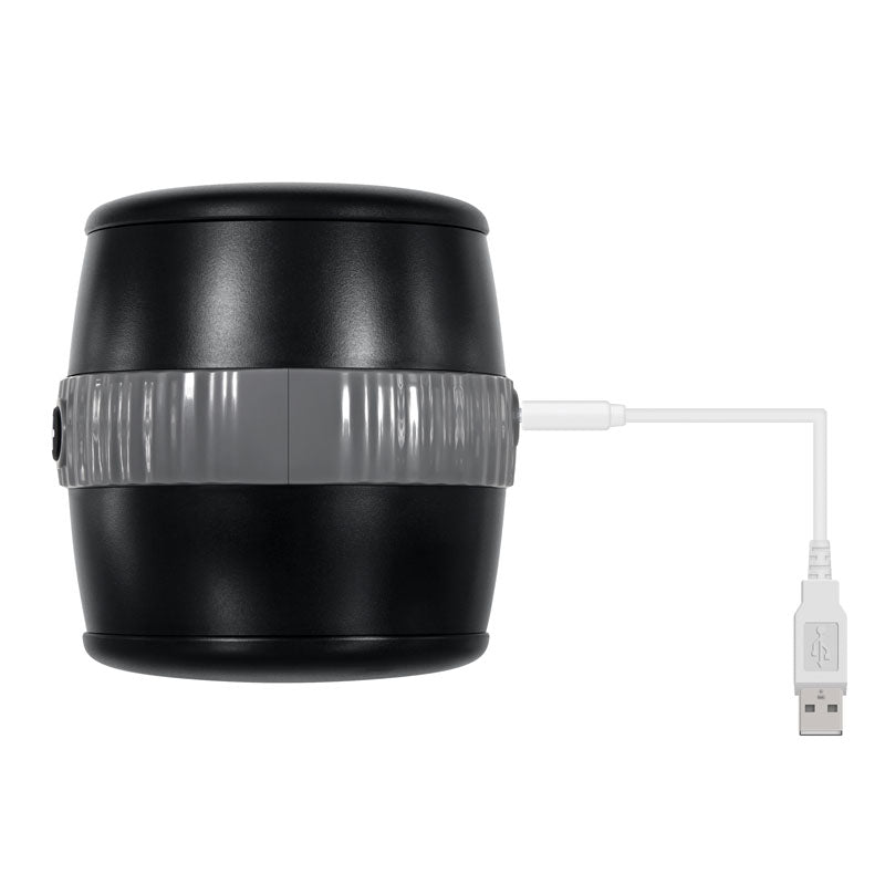 Gender X BARREL OF FUN - Black USB Rechargeable Stroker Gender X