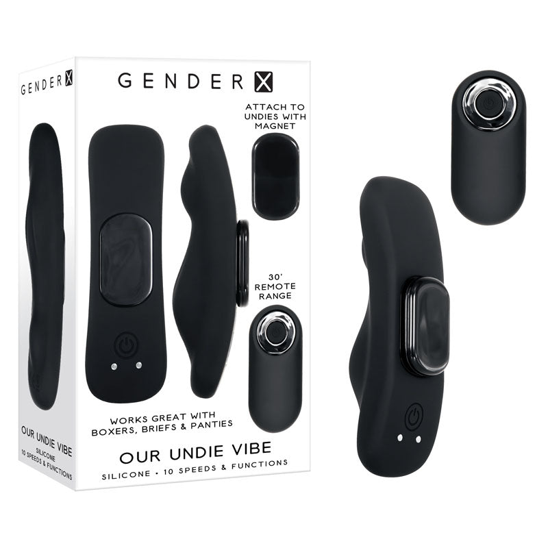 Gender X OUR UNDIE VIBE - Black USB Rechargeable Panty Vibe Gender X