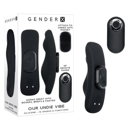 Gender X OUR UNDIE VIBE - Black USB Rechargeable Panty Vibe Gender X