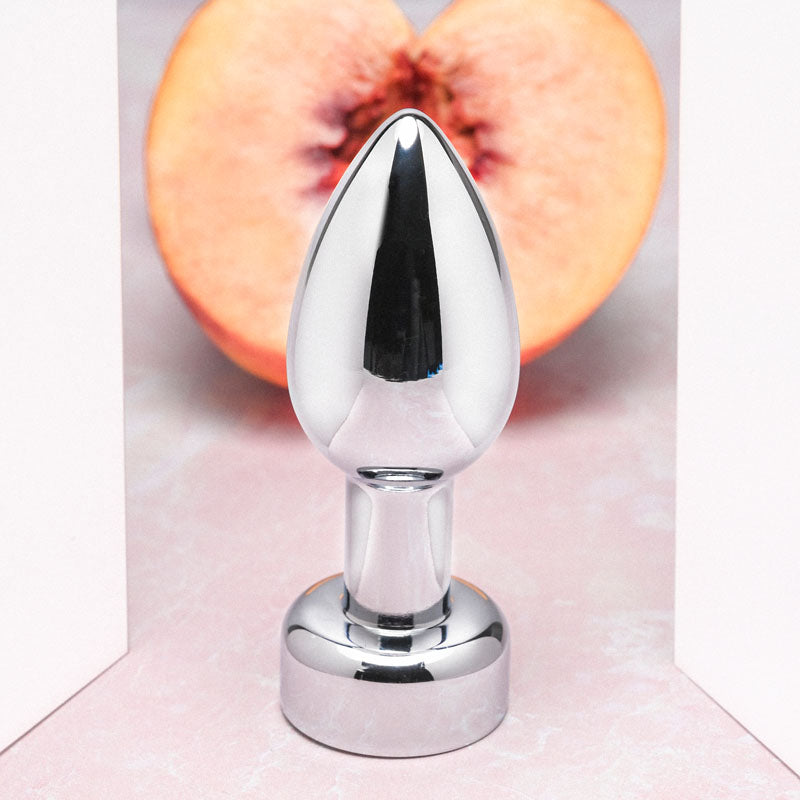 Gender X ROCKIN' METAL PLUG - Metallic 9.3 cm USB Rechargeable Butt Plug Gender X