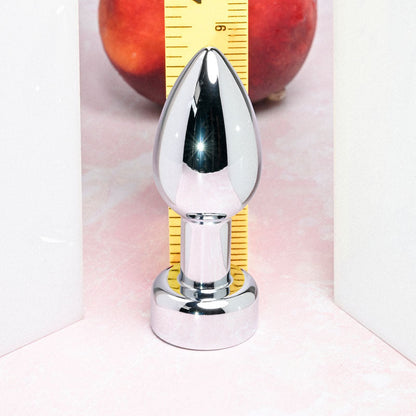 Gender X ROCKIN' METAL PLUG - Metallic 9.3 cm USB Rechargeable Butt Plug Gender X