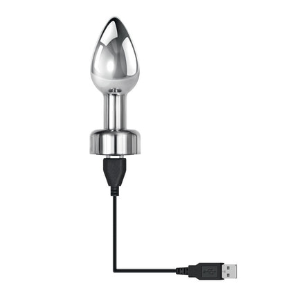 Gender X ROCKIN' METAL PLUG - Metallic 9.3 cm USB Rechargeable Butt Plug Gender X