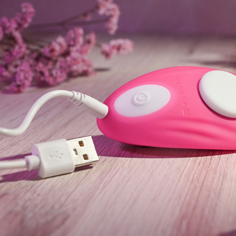 Gender X UNDER THE RADAR - Pink USB Rechargeable Panty Vibe Gender X