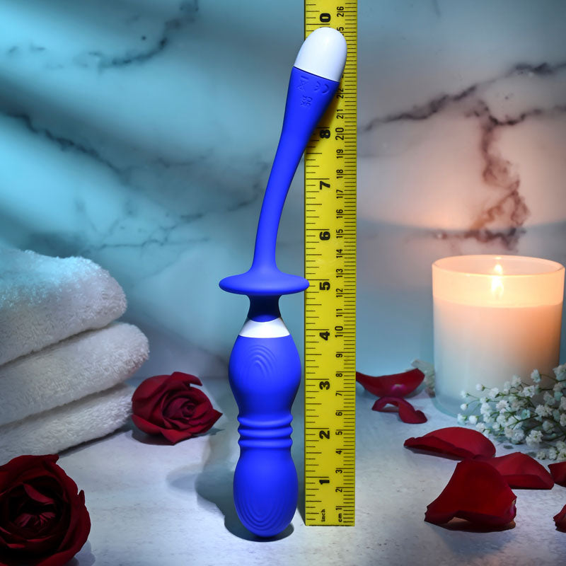 Gender X PLAY BALL - Blue 25 cm USB Rechargeable Thrusting & Vibrating Orbs Gender X