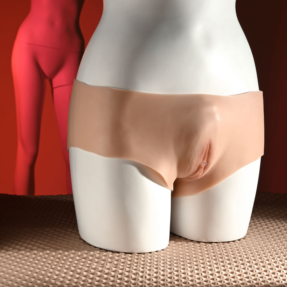 Gender X UNDERGARMENTS - BRIEFS - Light - Flesh Wearable Vagina Briefs Gender X