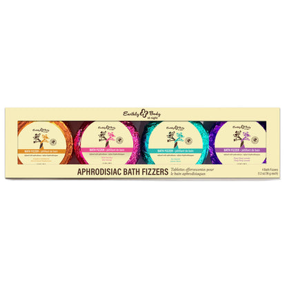 EB Aphrodisiac Bath Fizzers - Scented Bath Bombs - Set of 4 Scents Earthly Body