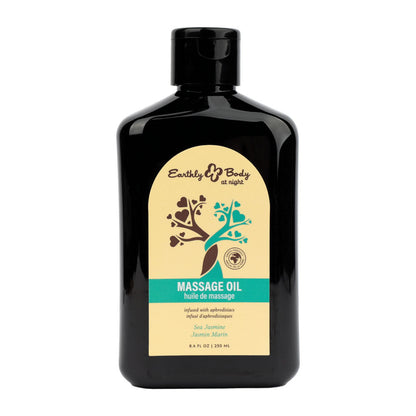 EB Hemp Seed Massage Oil SEA JASMINE - 250 ml - Sea Jasmine Scented Massage Oil - 250 ml Bottle Earthly Body