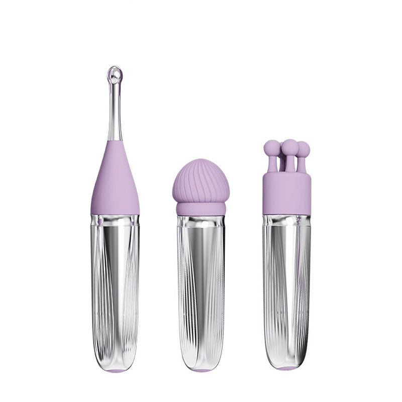 Adam & Eve SWEET DREAMS MASSAGER KIT - Lavender USB Rechargeable Point Stimulator with 8 Interchangeable Tips Adam & Eve