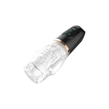 Adam & Eve Adam's Gawk Gawk 2.0 - Clear USB Rechargeable Rotating & Vibrating Masturbator Adam & Eve