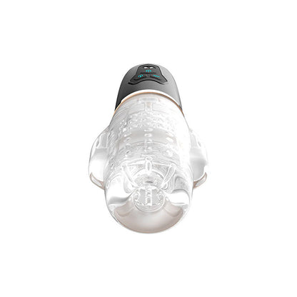 Adam & Eve Adam's Gawk Gawk 2.0 - Clear USB Rechargeable Rotating & Vibrating Masturbator Adam & Eve