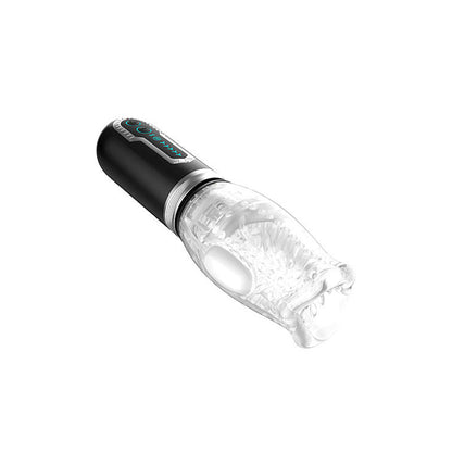 Adam & Eve Adam's Gawk Gawk 3.0 - Clear USB Rechargeable Thrusting, Rotating & Vibrating Masturbator Adam & Eve