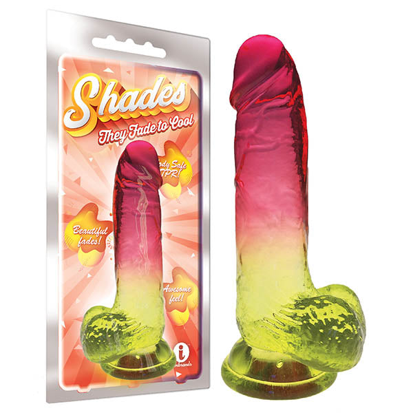 Shades 8'' Jelly TPR Dong - Pink 20.3 cm Dong Icon Brands