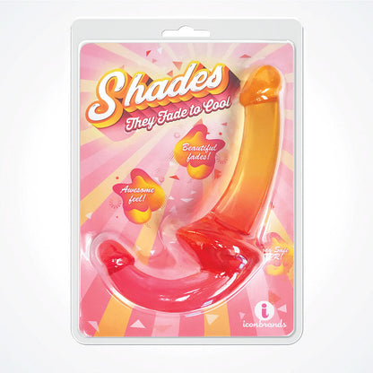 Shades 9.5'' Strapless Double Dong - Pink/Orange 24 cm Double Dong Icon Brands