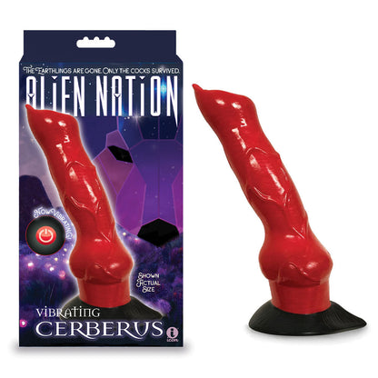 Alien Nation - Cerberus Vibrating - Red 20.3 cm Vibrating Canine Fantasy Dong Icon Brands