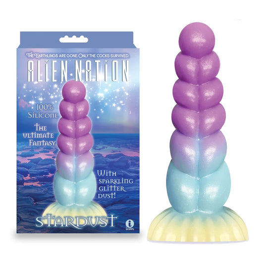 Alien Nation - Stardust - Glitter Rainbow 21 cm Fantasy Dong Coloured - Club X