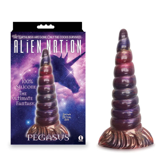Alien Nation - Pegasus - Metallic Coloured 20.3 cm Unicorn Fantasy Dong Coloured - Club X