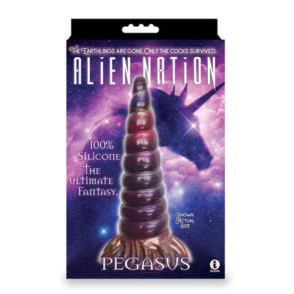 Alien Nation - Pegasus - Metallic Coloured 20.3 cm Unicorn Fantasy Dong Icon Brands