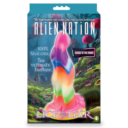 Alien Nation - Lick Of The Lair - Glow in Dark Rainbow 17.8 cm Fantasy Dong Icon Brands