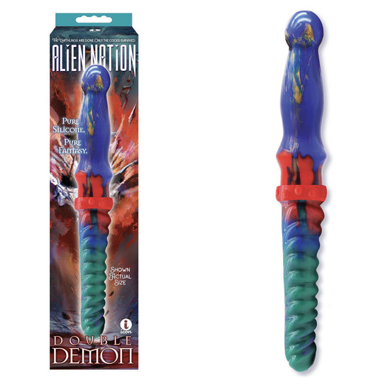 Alien Nation - Double Demon - Coloured 35 cm Fantasy Double Dildo Coloured - Club X