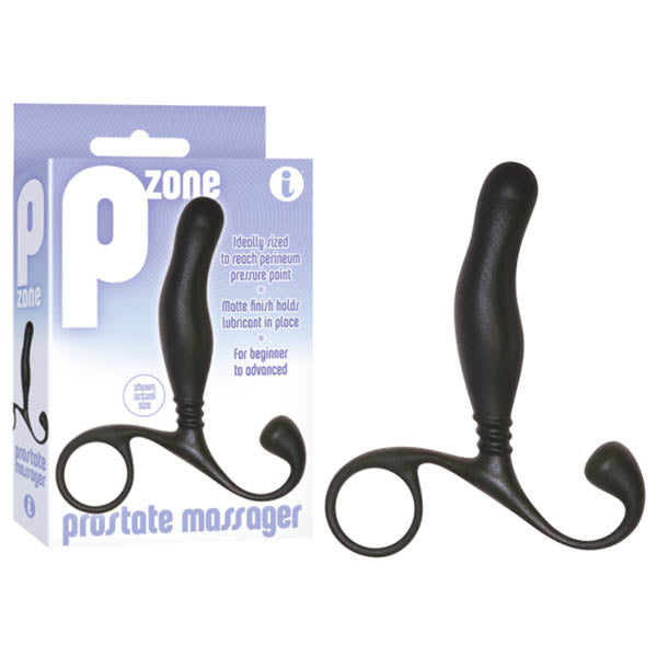 P-Zone Prostate Massager - Black 10 cm Prostate Massager Icon Brands