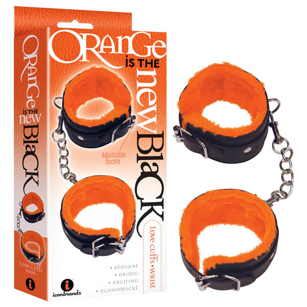 Orange Is The New Black - Love Cuffs - Wrist - Black Fluffy Wrist Restraints Icon Brands