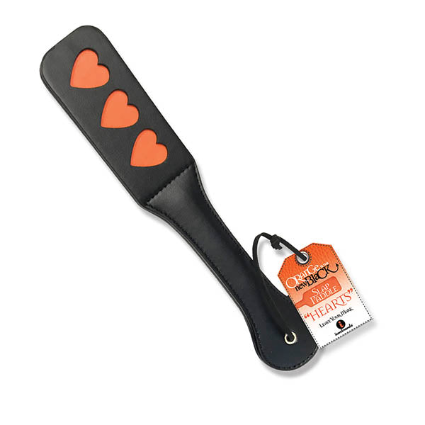 The 9's Orange Is The New Black, Slap Paddle Hearts - Black Paddle Icon Brands