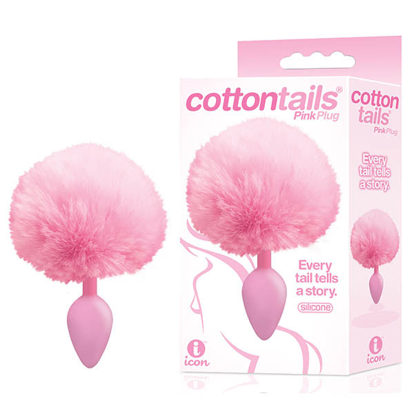 The 9's Cottontails - Pink Butt Plug with Bunny Tail Icon Brands