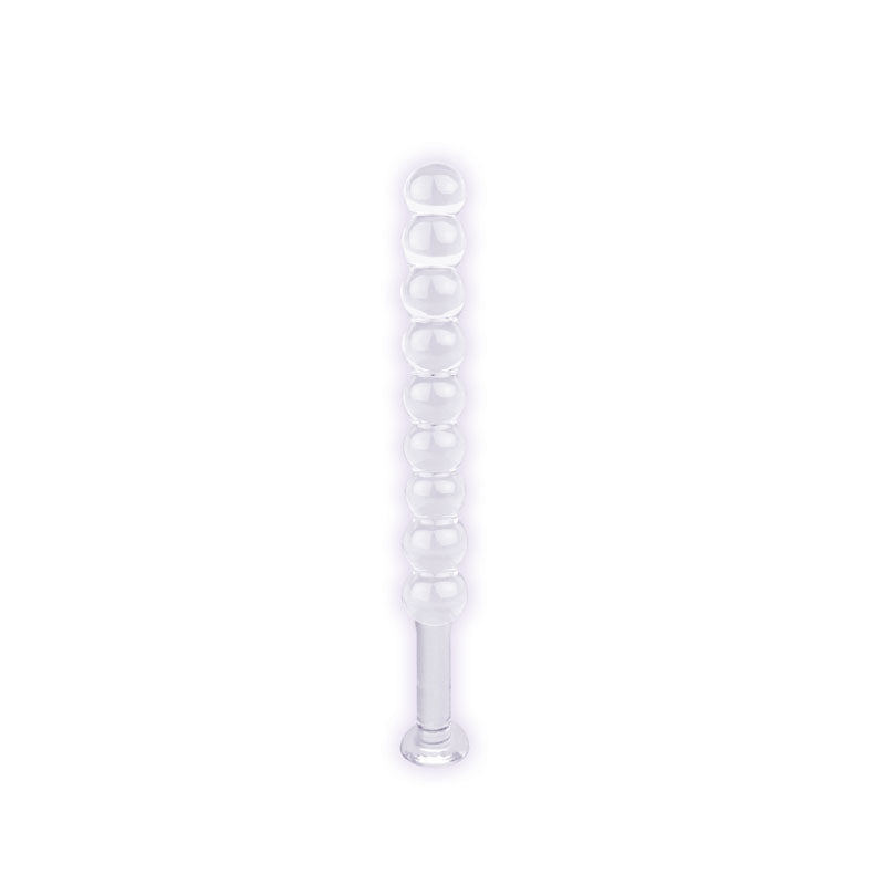 The 9's First Glass Thins, Spherical - Clear Glass 17.8 cm Anal Beads Icon Brands