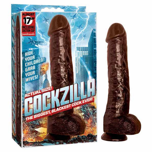 Cockzilla - Black 43 cm (17'') Dong Icon Brands